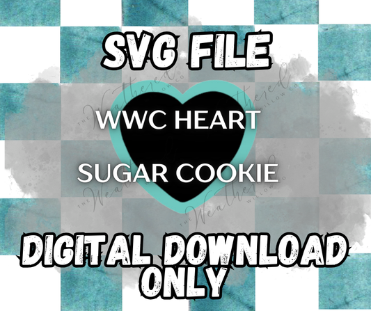 WWC Heart sugar cookie SVG ** DIGITAL DOWNLOAD**