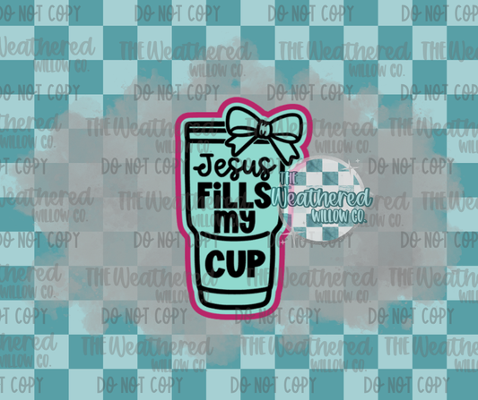 Jesus fills my cup Tumblr - Silicone Freshie Mold