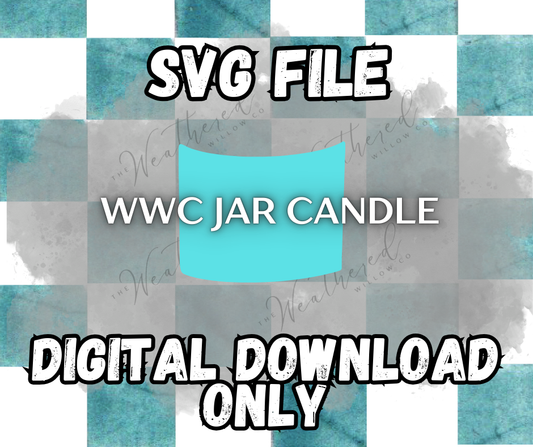 WWC Jar Candle SVG ** DIGITAL DOWNLOAD**