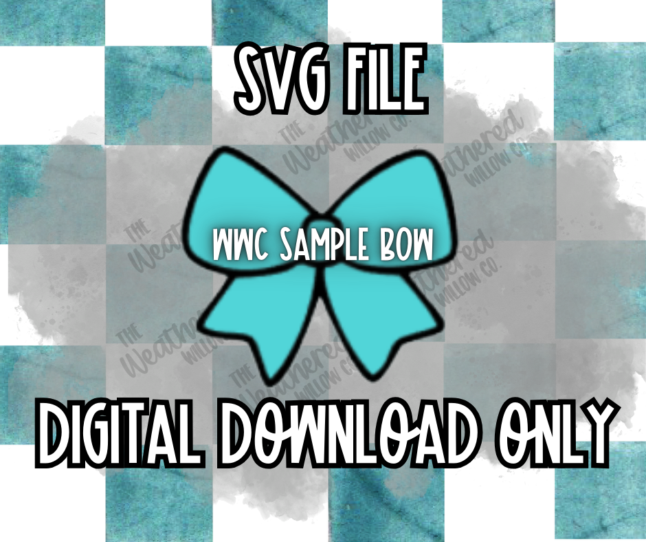 WWC Sample Bow SVG ** DIGITAL DOWNLOAD**