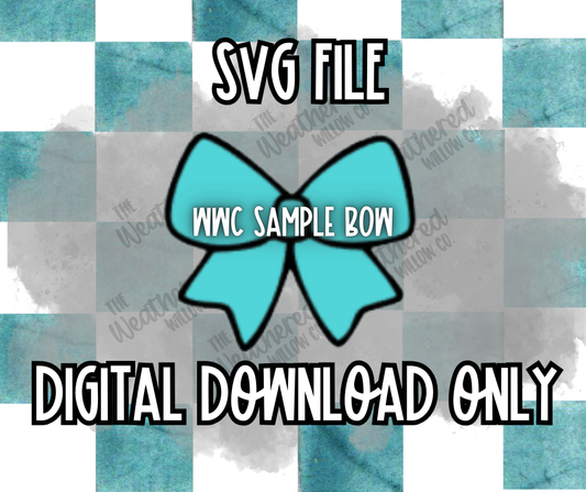 WWC Sample Bow SVG ** DIGITAL DOWNLOAD**