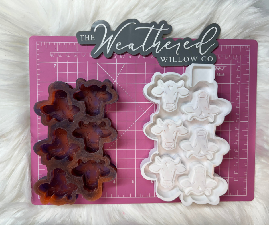 Cowhead - Wax Tart Tray Silicone Mold