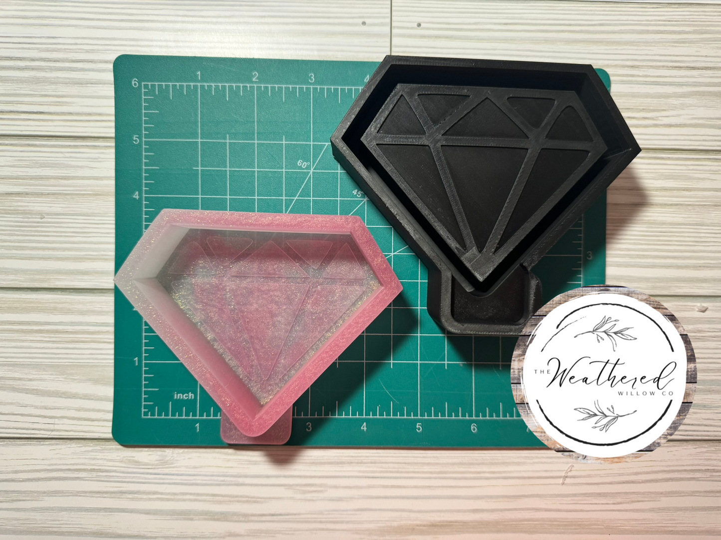 Diamond Silicone Freshie Mold