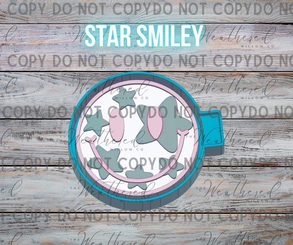 Star Smiley - Silicone Freshie Mold