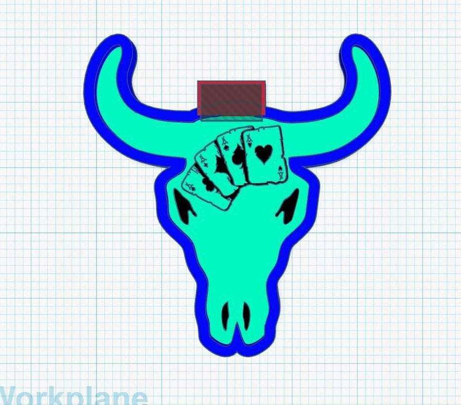 Cards - Silicone INSERT for Blank bull head ONLY