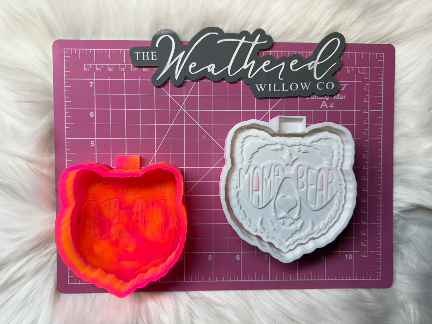 Mama Bear (bear head) - Silicone Freshie Mold