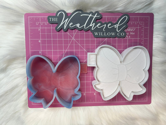 Bow with heart; WWC EXCLUSIVE MOLD - Silicone Freshie Mold