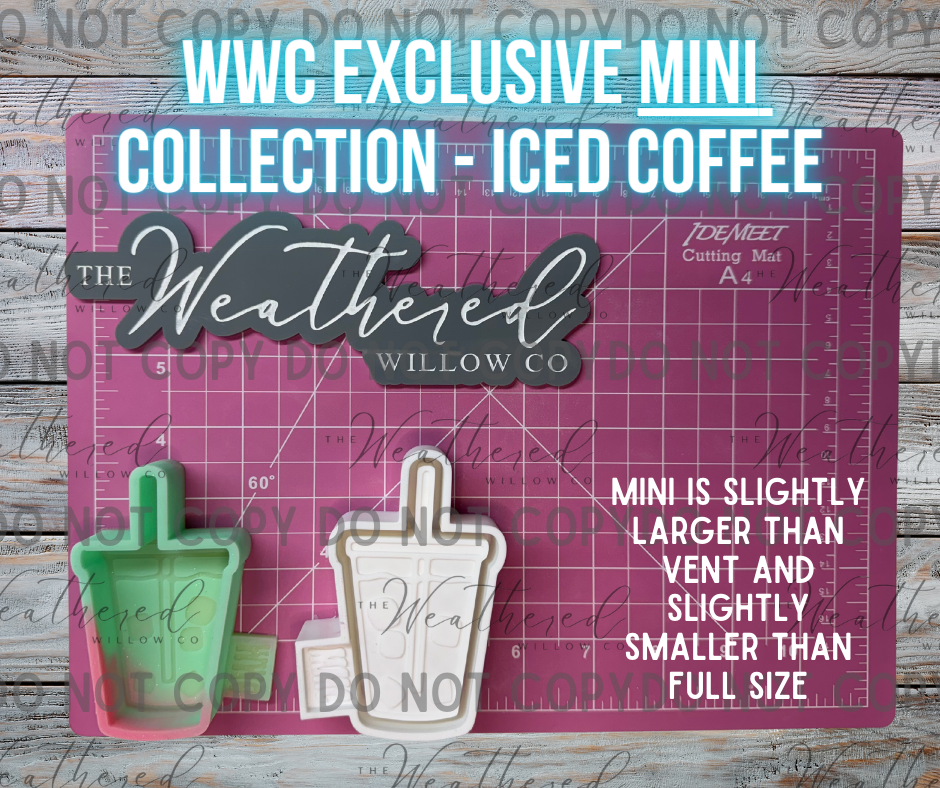 Mini Iced Coffee - Silicone Freshie Mold