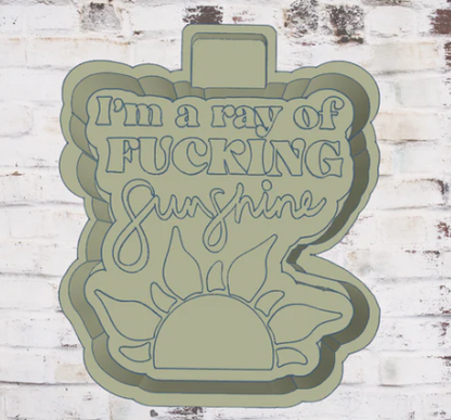 I'm a ray of f**king sunshine - Silicone Freshie Mold