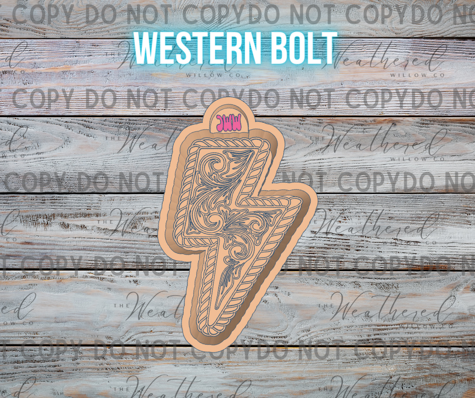 Western bolt - Silicone Freshie Mold