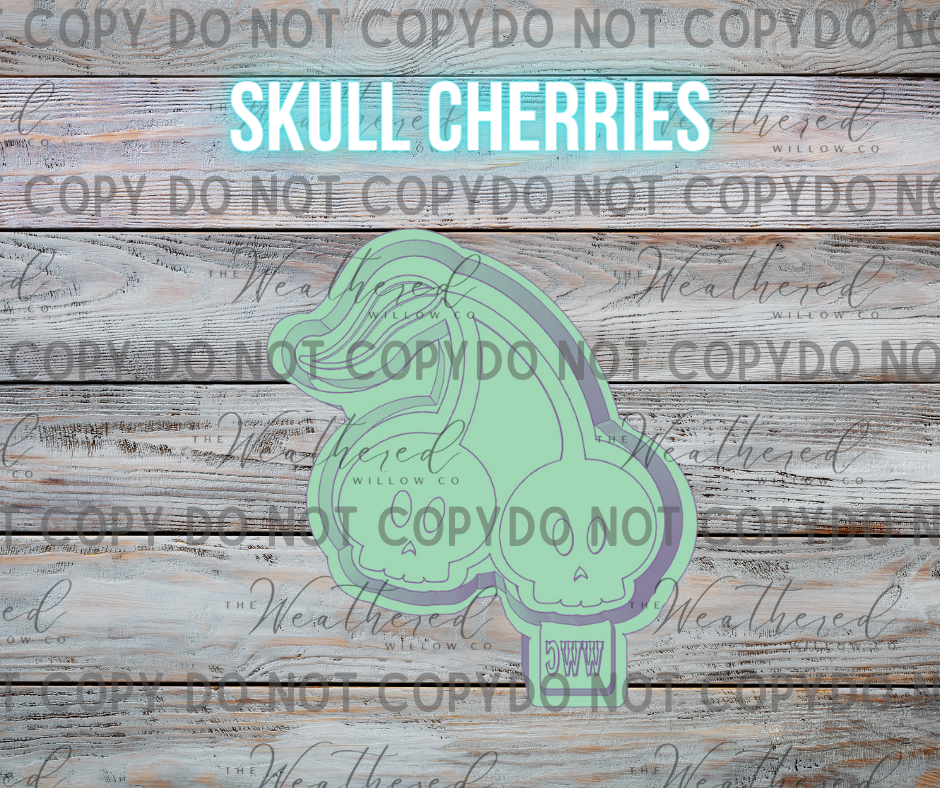 Skull Cherries - Silicone Freshie Mold