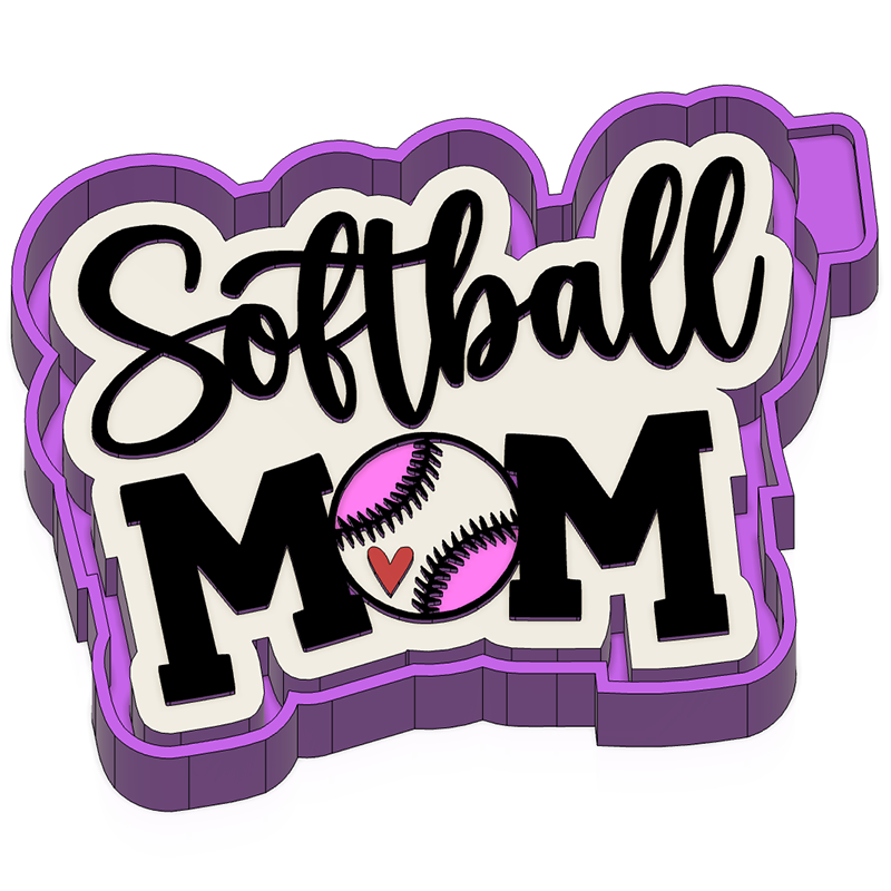 Softball Mom - Silicone Freshie Mold