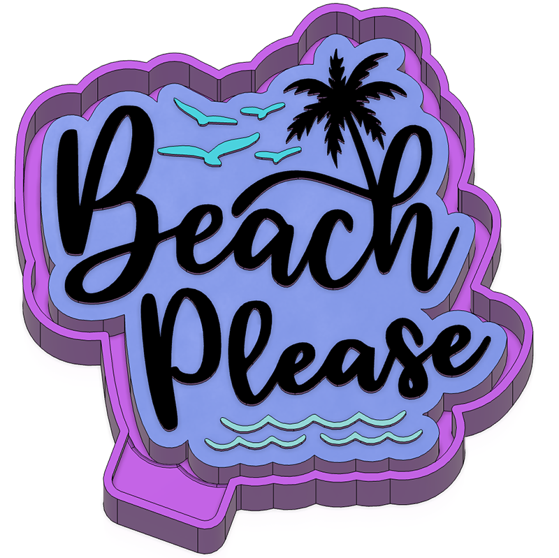 Beach Please - Silicone Freshie Mold