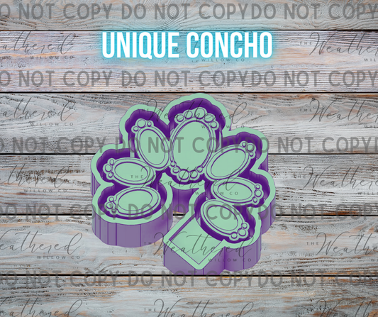 Unique Concho - Silicone Freshie Mold