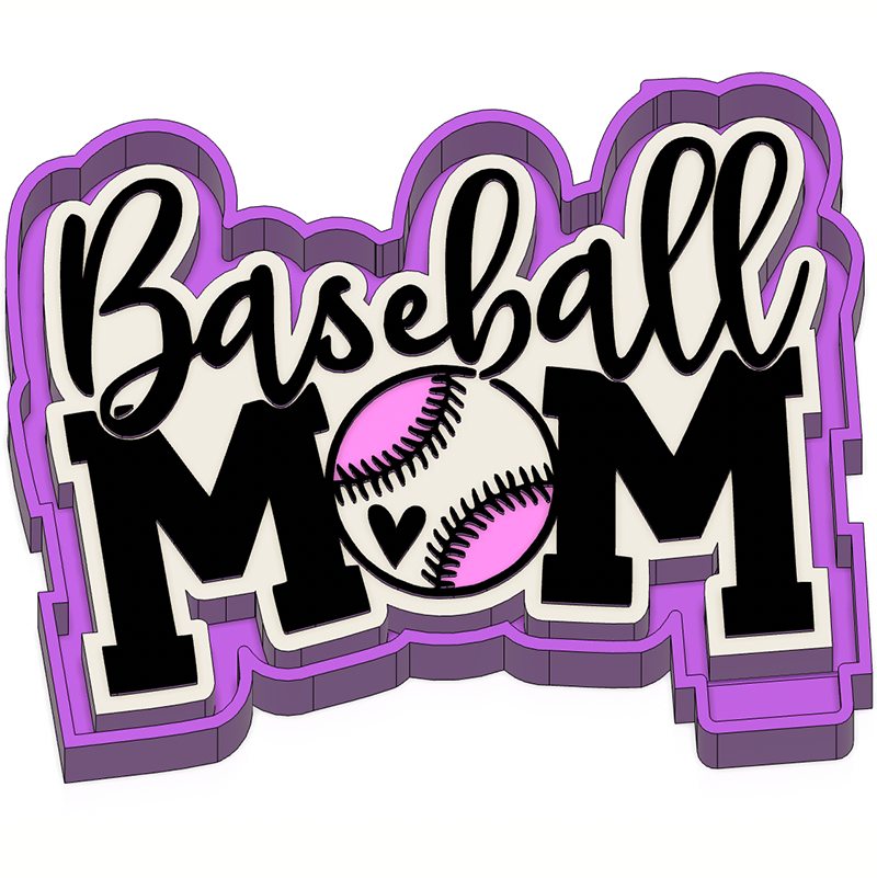 Baseball Mom - Silicone Freshie Mold