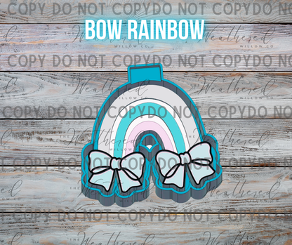 Bow rainbow - Silicone Freshie Mold