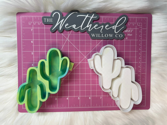 Vent Set; Cactus -  Silicone Freshie Mold