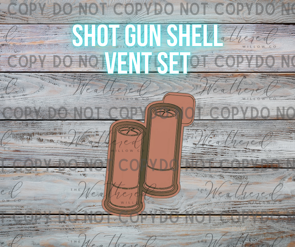 VENT SET; Shot gun shells - Silicone Freshie Mold