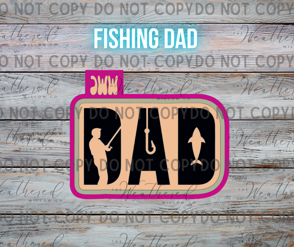 Fishing Dad - Silicone Freshie Mold