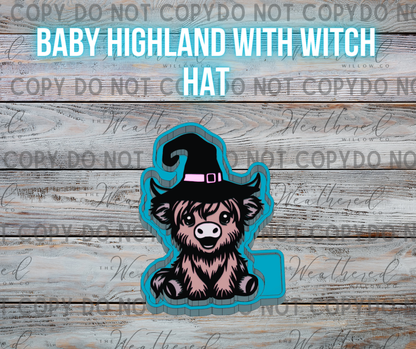 Witch baby highland - Silicone Freshie Mold