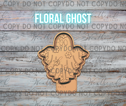 Floral Ghost - Silicone Freshie Mold