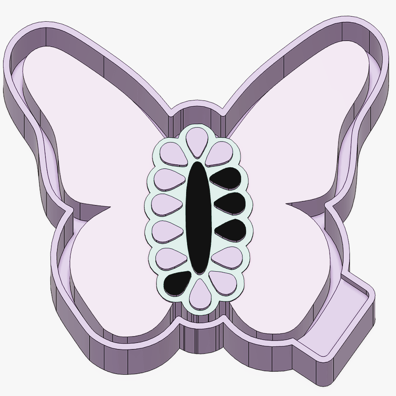 Simple Gem Butterfly - Silicone Freshie Mold