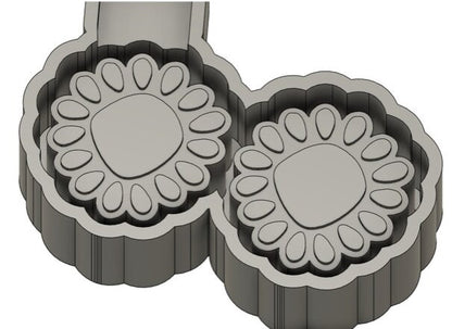 Vent Set; Squoval Concho - Silicone Freshie Mold