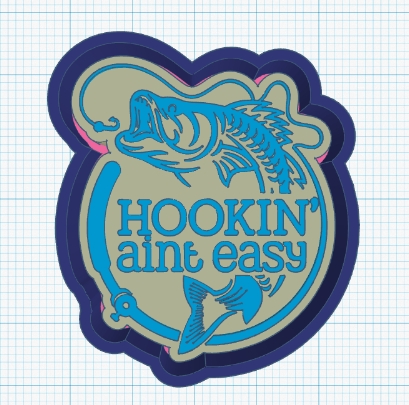 Hookin' ain't easy - Silicone Freshie Mold