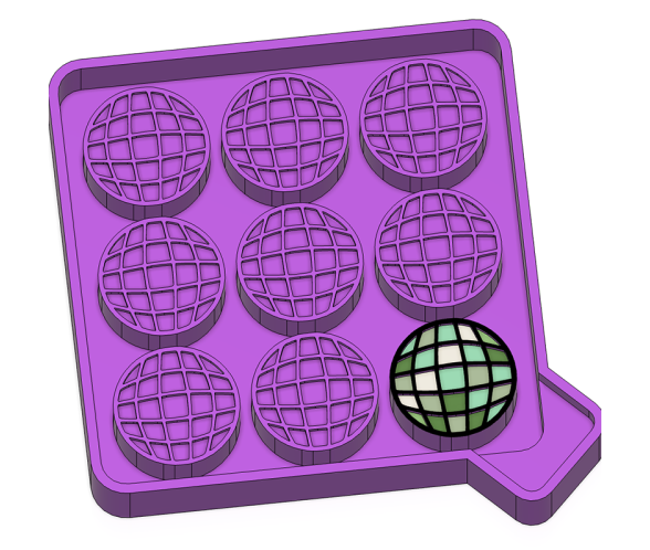 9 PC Disco Ball - Wax Tart Silicone Mold