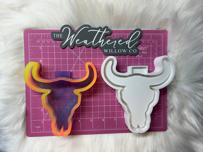 Blank bull head for inserts - Silicone Freshie Mold