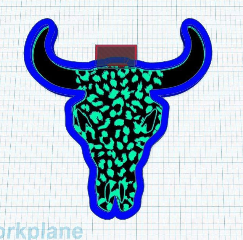 Leopard - Silicone INSERT for Blank bull head ONLY