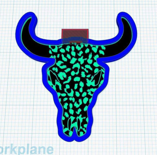 Leopard - Silicone INSERT for Blank bull head ONLY