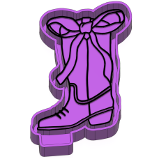 Boot with bow - Silicone Freshie Mold