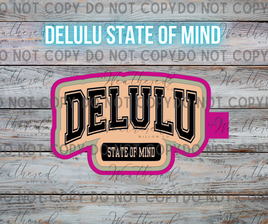 Delulu state of mind - Silicone Freshie Mold