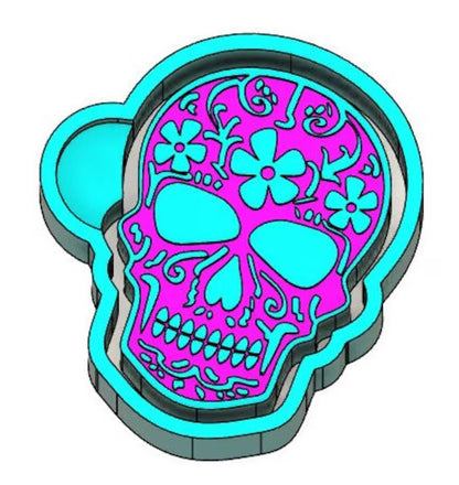 Simple Sugar Skull - Silicone Freshie Mold