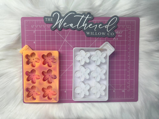 Flower; WWC DESIGNED - Wax Tart Tray Silicone Mold