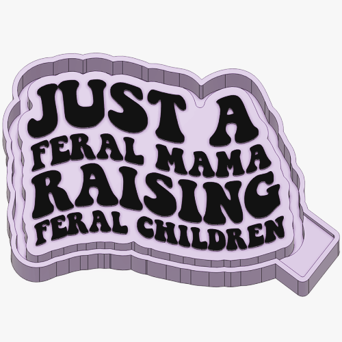 Feral Mama; Feral Children - Silicone Freshie Mold