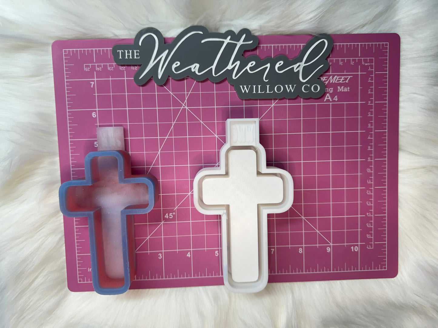 Blank cross - Silicone Freshie Mold