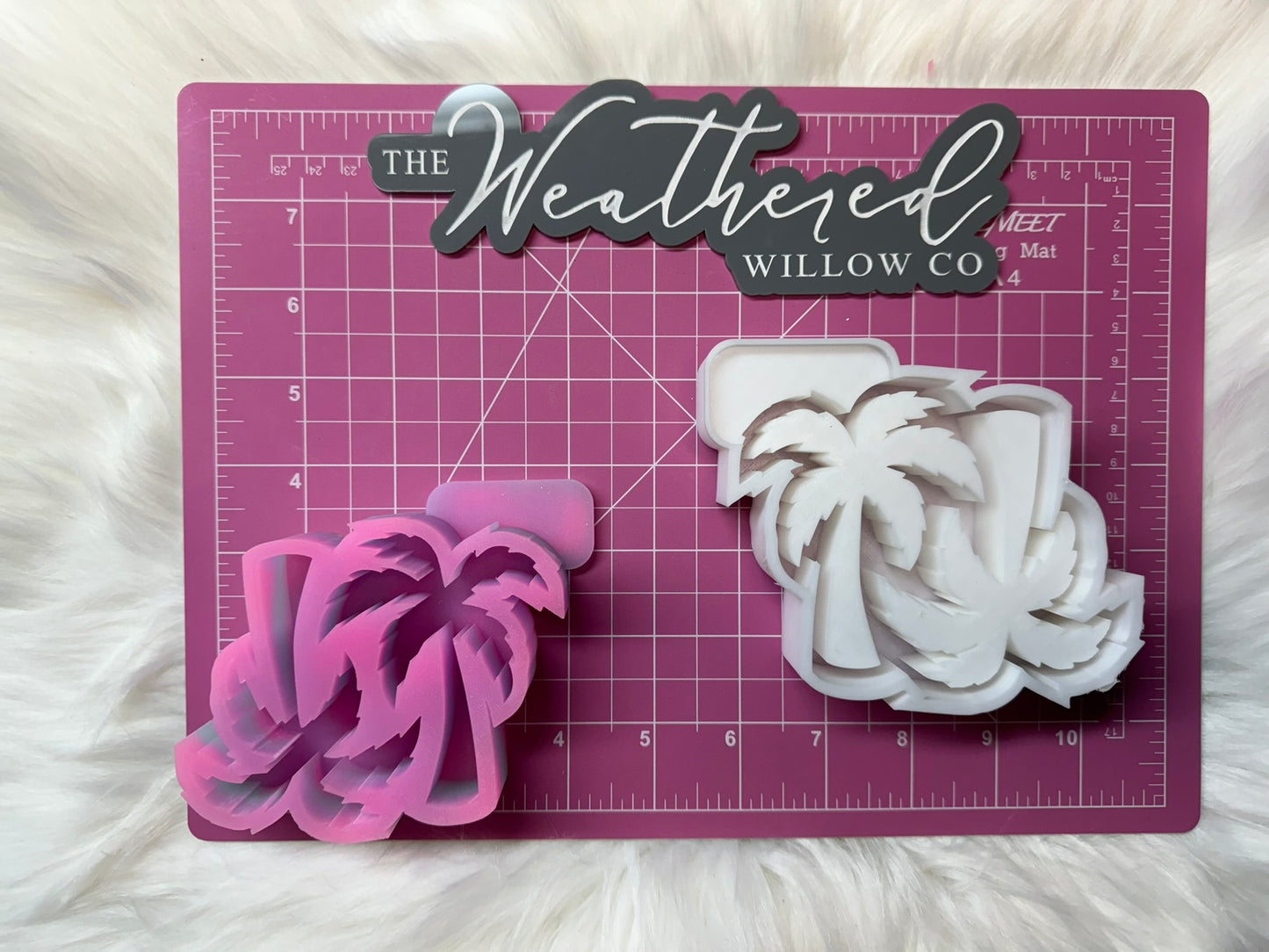 VENT SET; Palm Tree - Silicone Freshie Mold