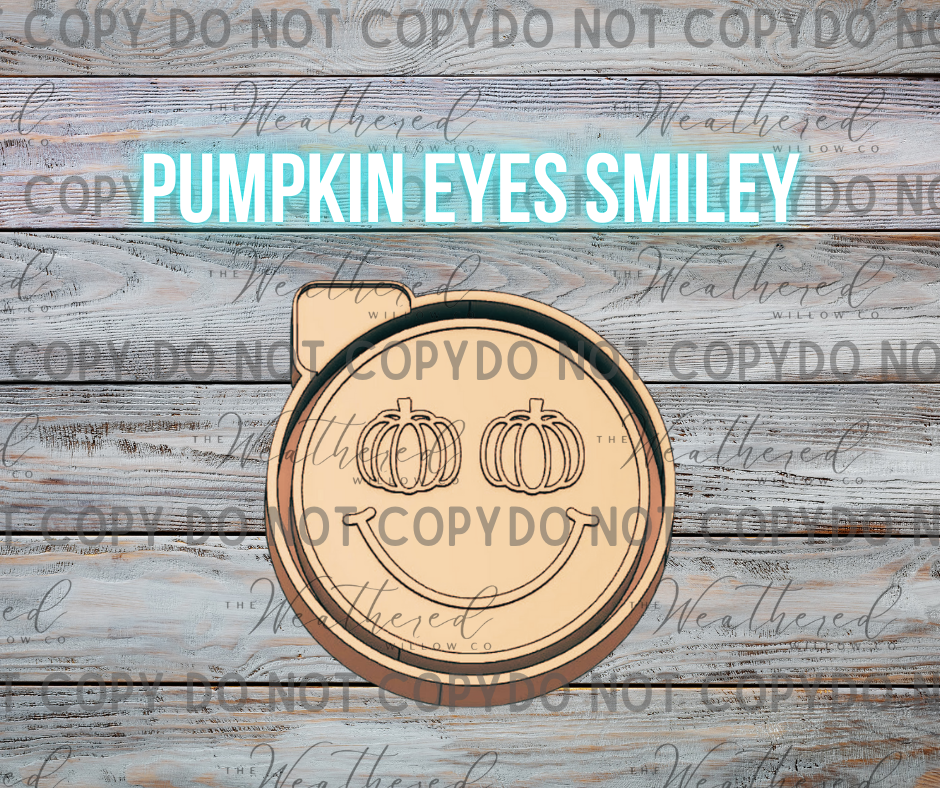 Pumpkin Eyes Smiley - Silicone Freshie Mold