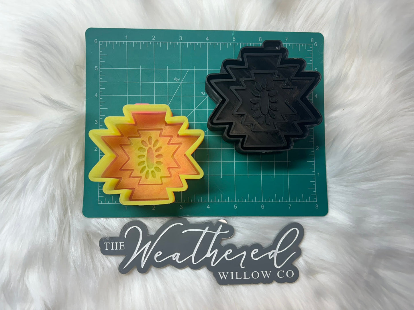 Aztec with gem - Silicone Freshie Mold