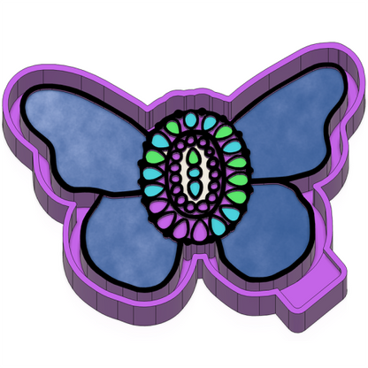 Fancy Gem Butterfly - Silicone Freshie Mold