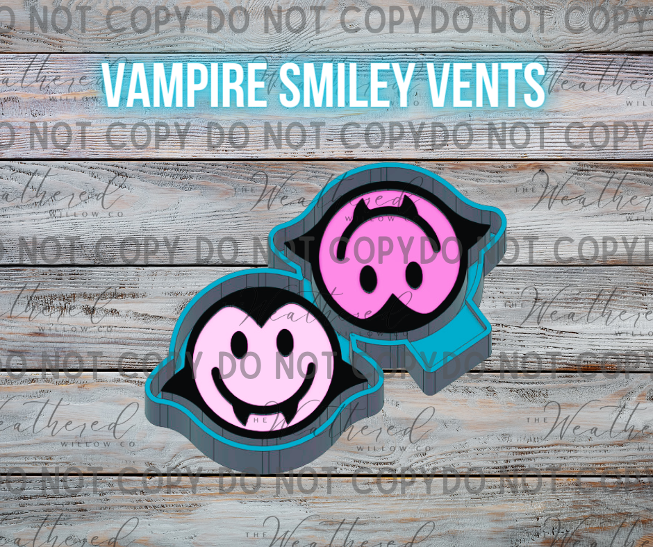 VENT SET; Vampire Smiley - Silicone Freshie Mold