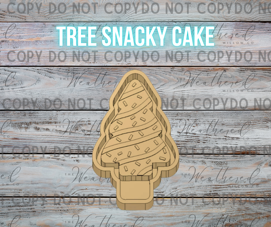 Tree Snack Cake - Silicone Freshie Mold