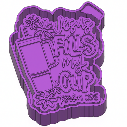 Jesus fills my cup - Silicone Freshie Mold