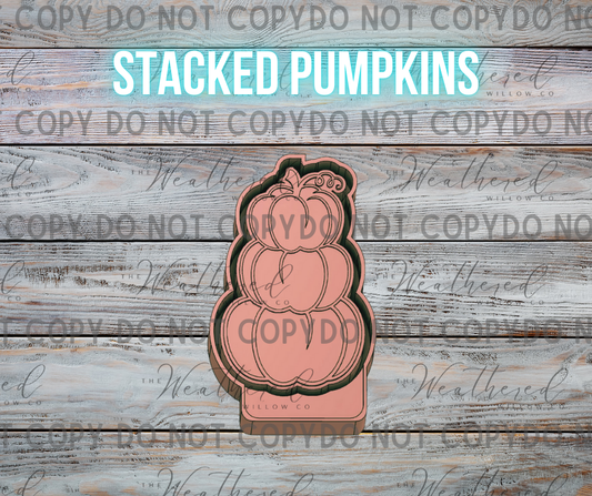 Stacked Pumpkins - Silicone Freshie Mold