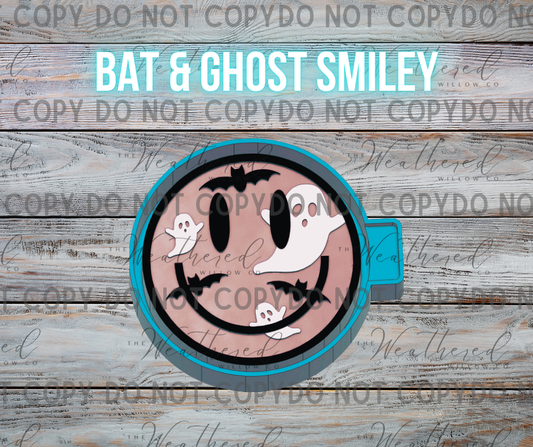 Bat & Ghost Smiley - Silicone Freshie Mold