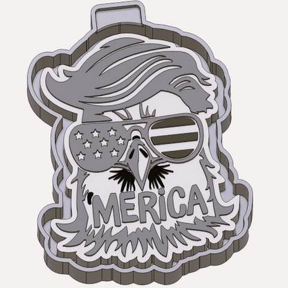 Merica Trump Eagle - Silicone Freshie Mold