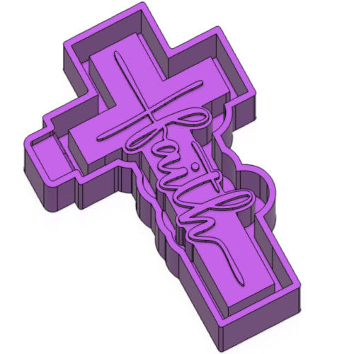 Faith Cross - Silicone Freshie Mold