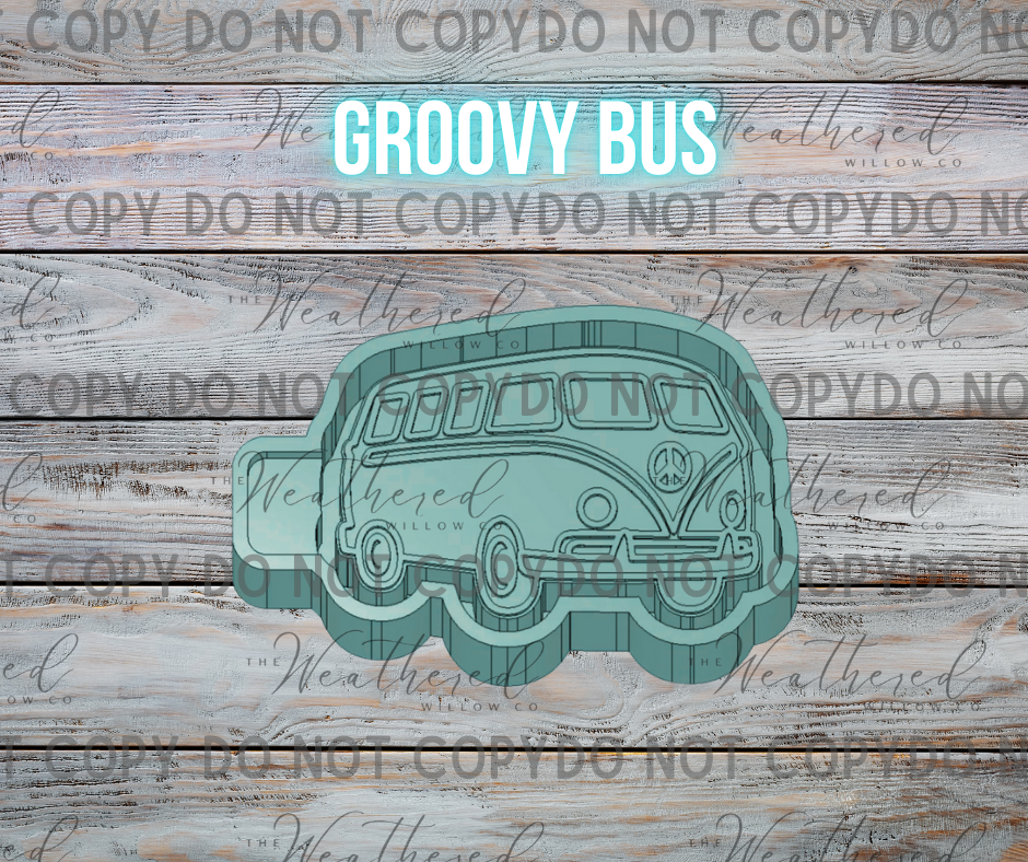 Groovy Bus - Silicone Freshie Mold